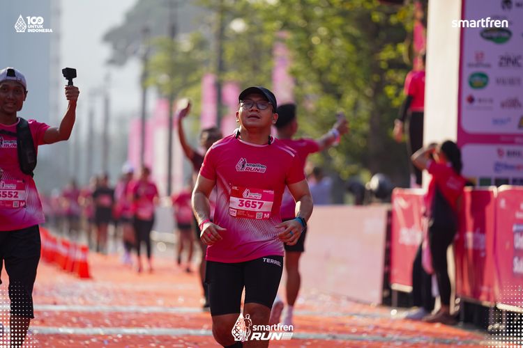 Race photo from Smartfren Run 2025 