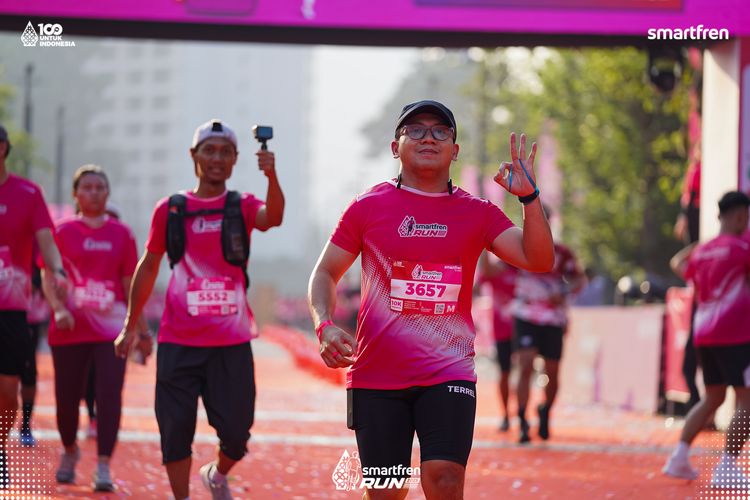 Race photo from Smartfren Run 2025 
