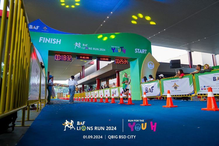 Race photo from BAF LIONS RUN 2024