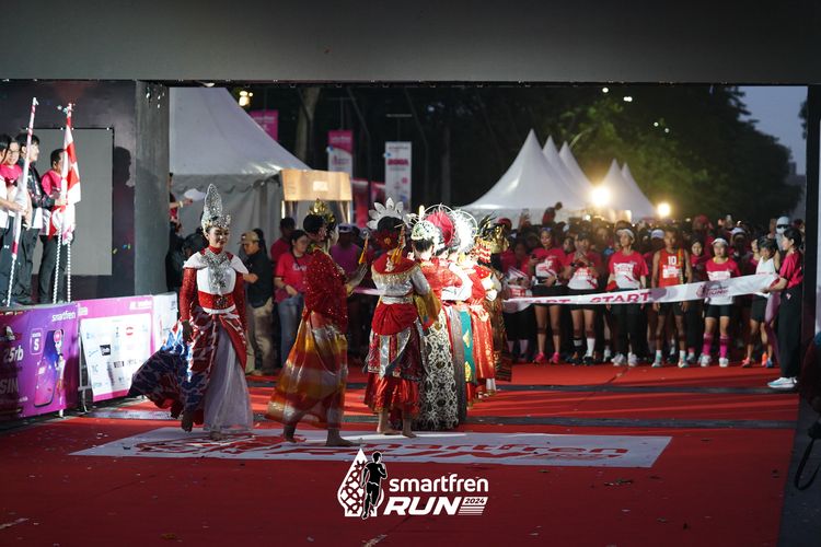 Race photo from Smartfren Run 2024