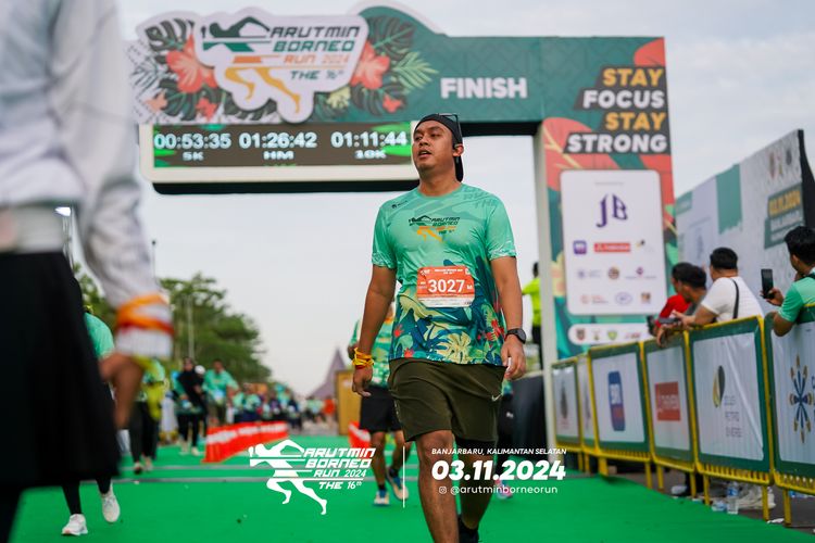 Race photo from Arutmin Borneo Run 2024