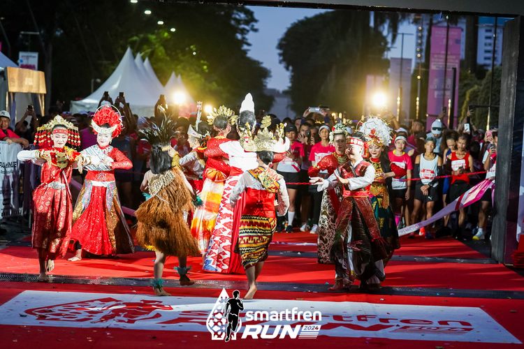 Race photo from Smartfren Run 2024
