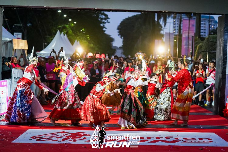 Race photo from Smartfren Run 2024