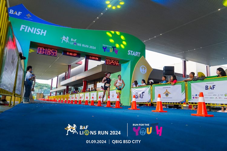 Race photo from BAF LIONS RUN 2024