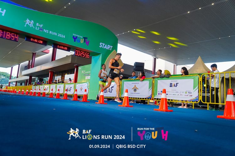 Race photo from BAF LIONS RUN 2024
