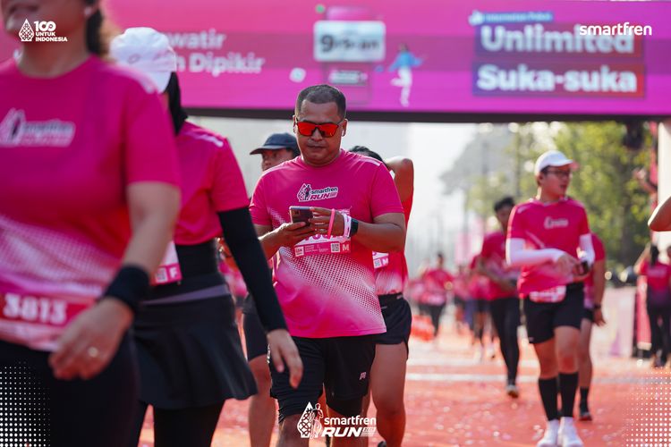 Race photo from Smartfren Run 2025 
