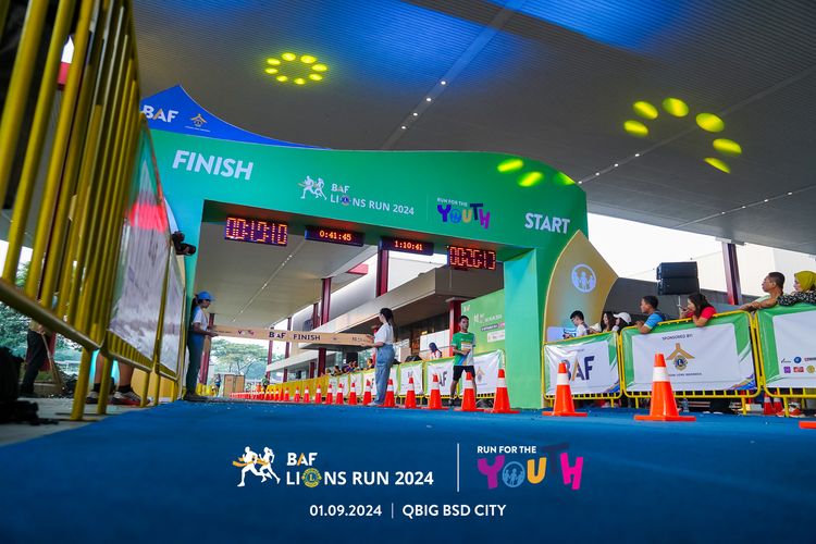 Race photo from BAF LIONS RUN 2024