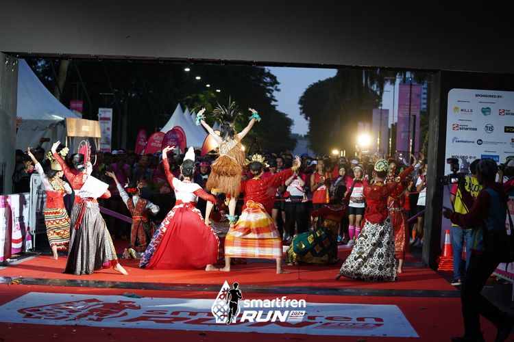 Race photo from Smartfren Run 2024