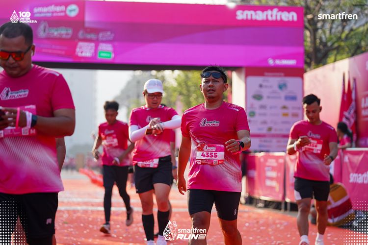 Race photo from Smartfren Run 2025 