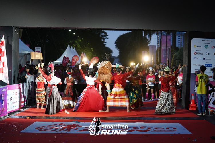 Race photo from Smartfren Run 2024