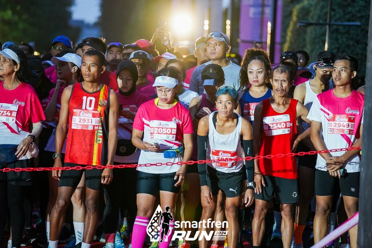 Race photo from Smartfren Run 2024