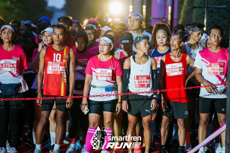 Race photo from Smartfren Run 2024