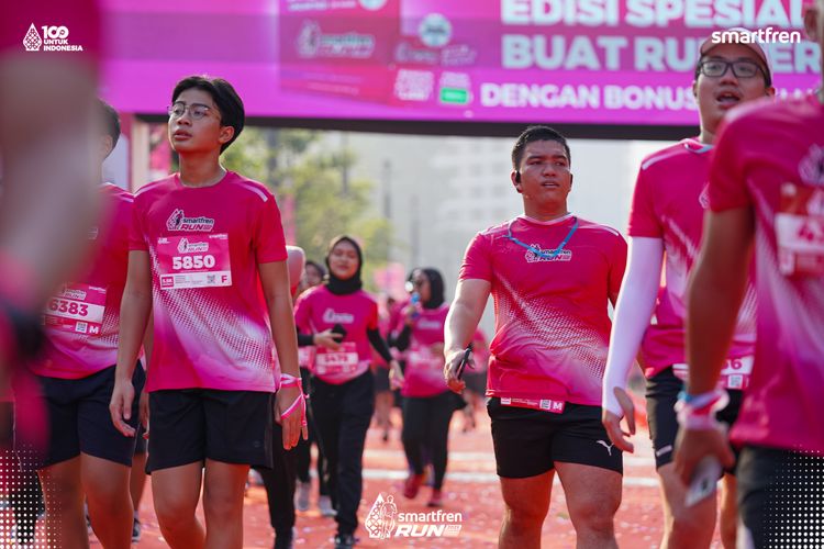 Race photo from Smartfren Run 2025 