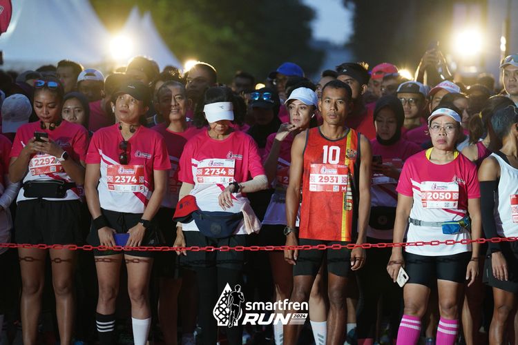 Race photo from Smartfren Run 2024