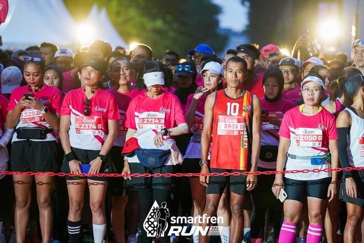 Race photo from Smartfren Run 2024