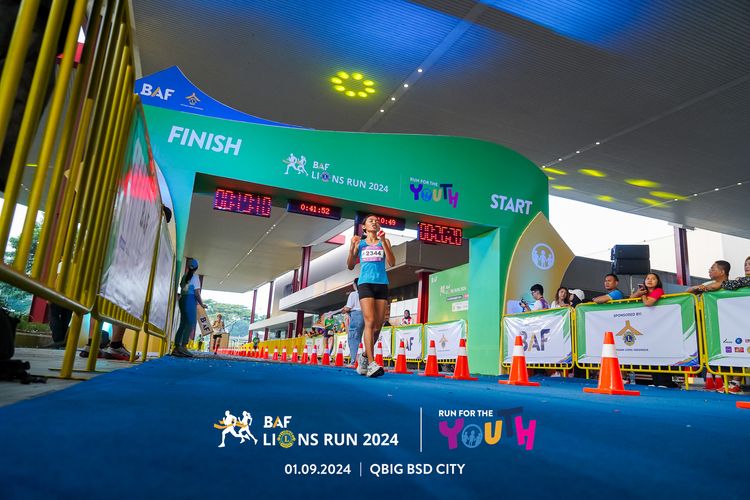 Race photo from BAF LIONS RUN 2024