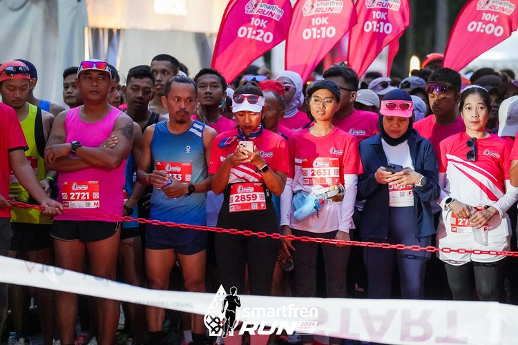 Race photo from Smartfren Run 2024