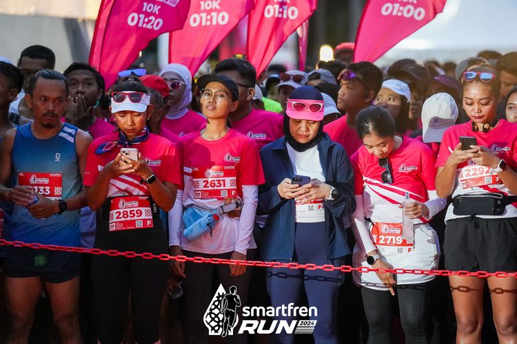 Race photo from Smartfren Run 2024