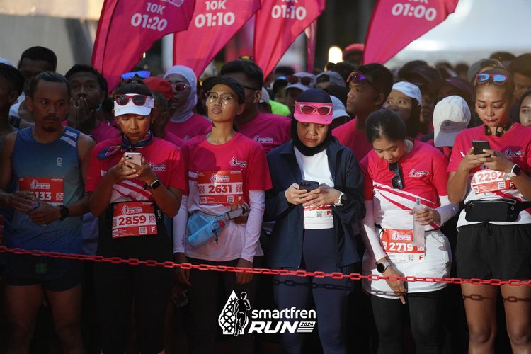 Race photo from Smartfren Run 2024