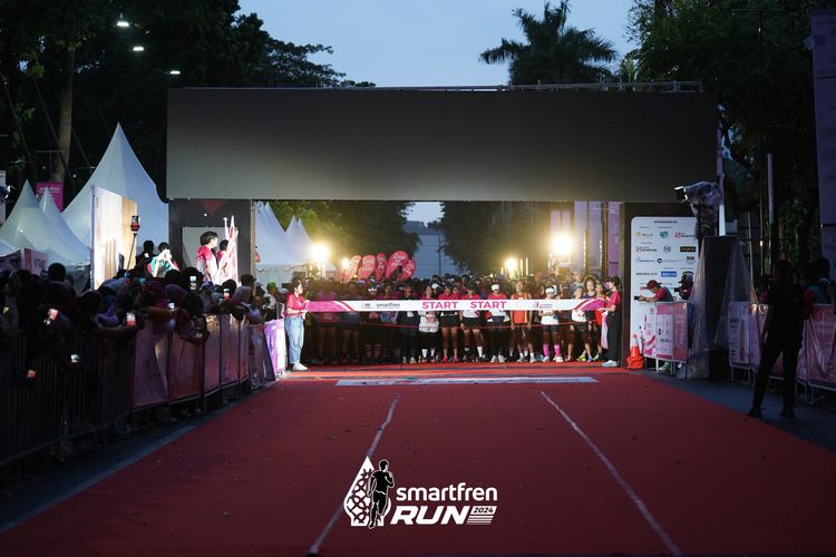 Race photo from Smartfren Run 2024
