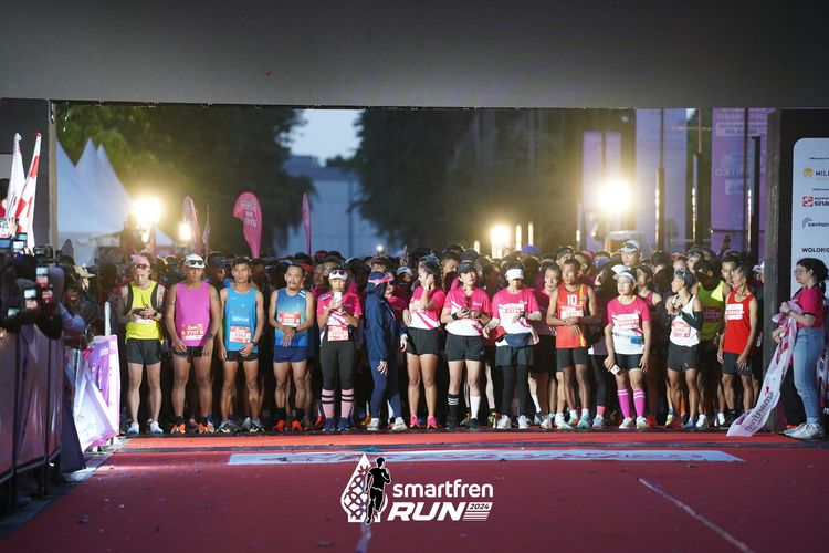 Race photo from Smartfren Run 2024