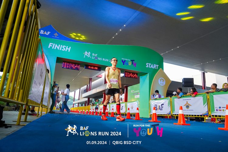 Race photo from BAF LIONS RUN 2024