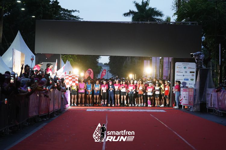 Race photo from Smartfren Run 2024