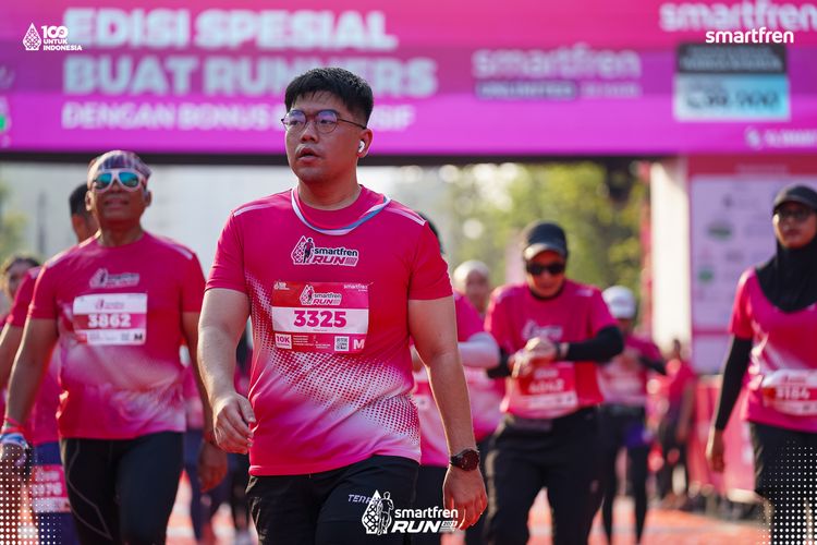 Race photo from Smartfren Run 2025 