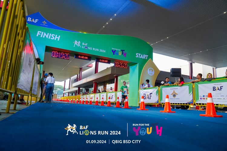 Race photo from BAF LIONS RUN 2024