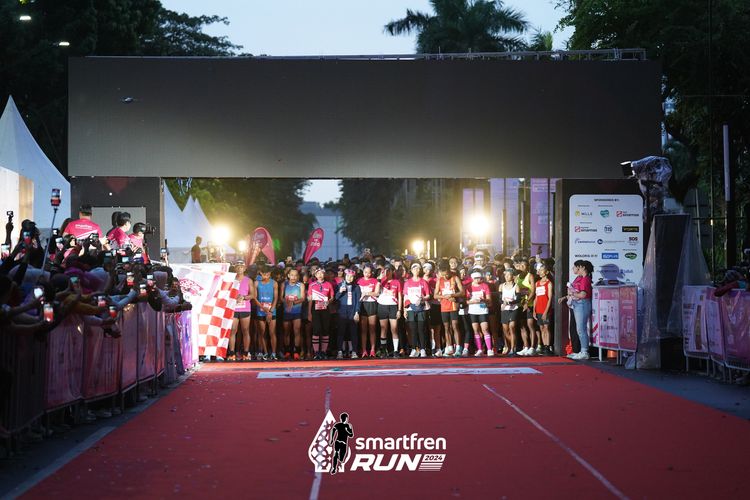Race photo from Smartfren Run 2024