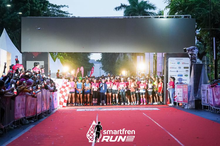 Race photo from Smartfren Run 2024