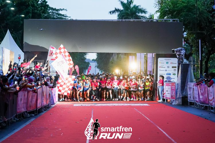 Race photo from Smartfren Run 2024