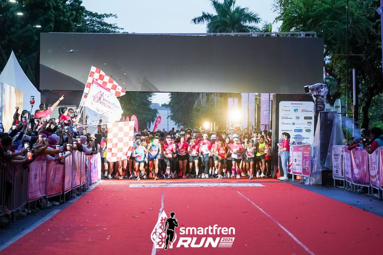 Race photo from Smartfren Run 2024