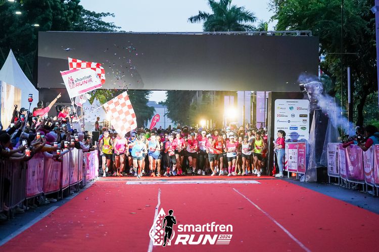 Race photo from Smartfren Run 2024