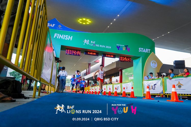 Race photo from BAF LIONS RUN 2024