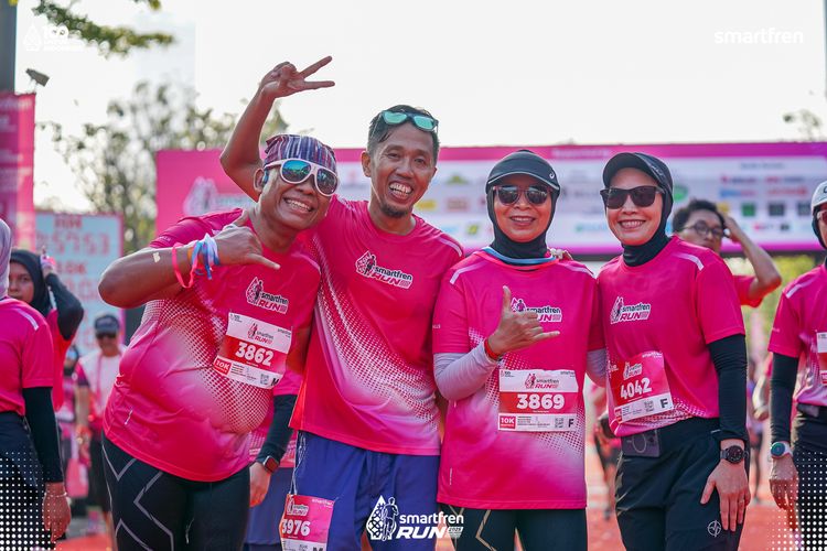 Race photo from Smartfren Run 2025 