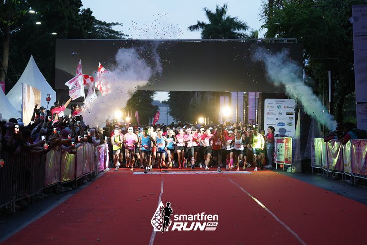 Race photo from Smartfren Run 2024