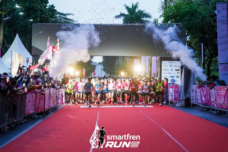 Race photo from Smartfren Run 2024