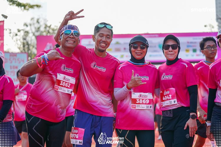 Race photo from Smartfren Run 2025 