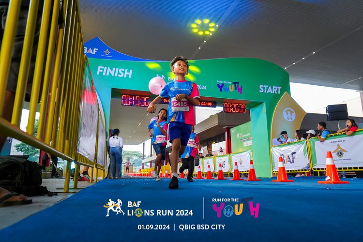 Race photo from BAF LIONS RUN 2024