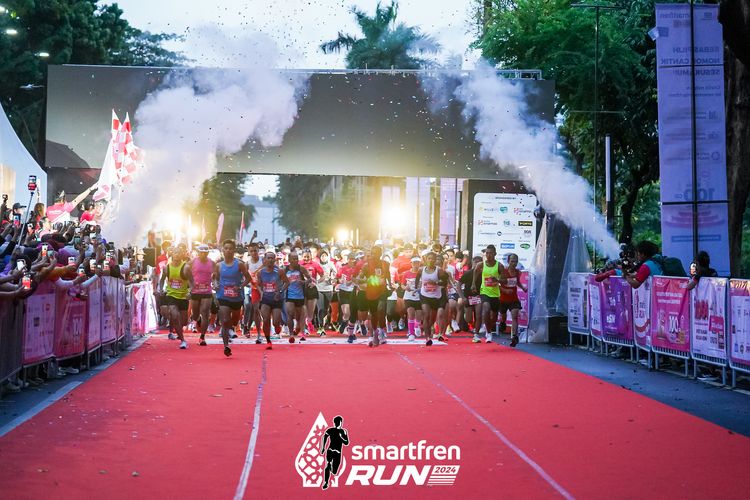 Race photo from Smartfren Run 2024