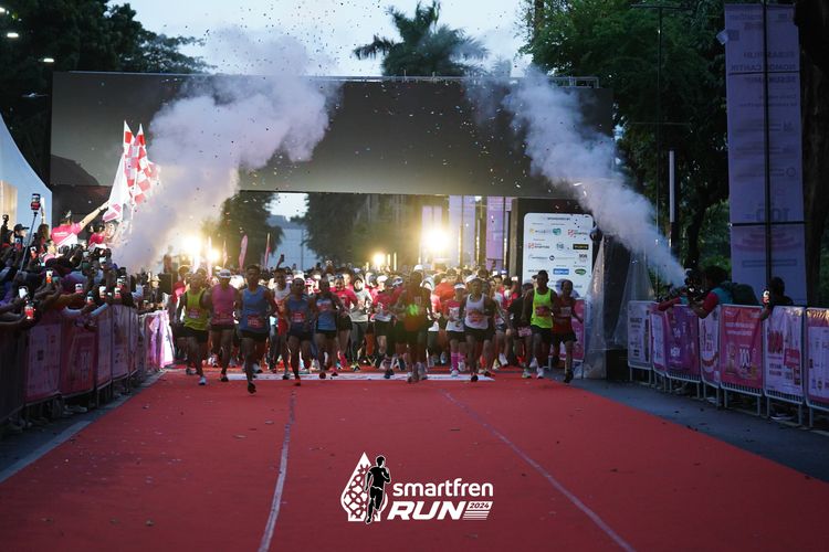 Race photo from Smartfren Run 2024