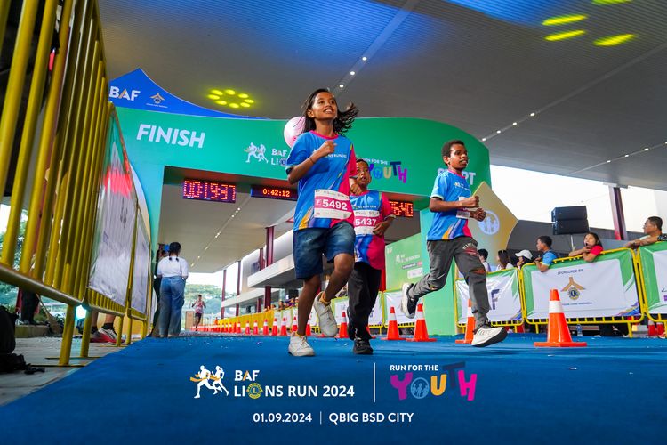 Race photo from BAF LIONS RUN 2024