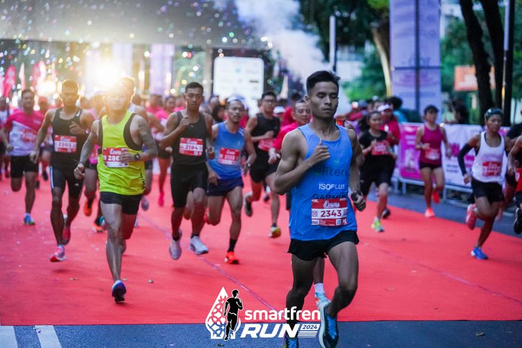 Race photo from Smartfren Run 2024