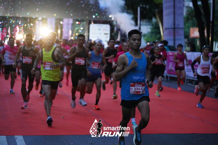 Race photo from Smartfren Run 2024