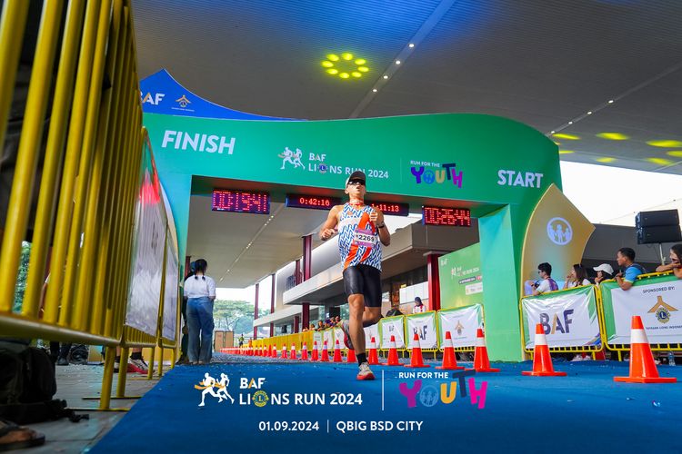 Race photo from BAF LIONS RUN 2024