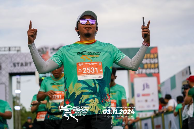 Race photo from Arutmin Borneo Run 2024
