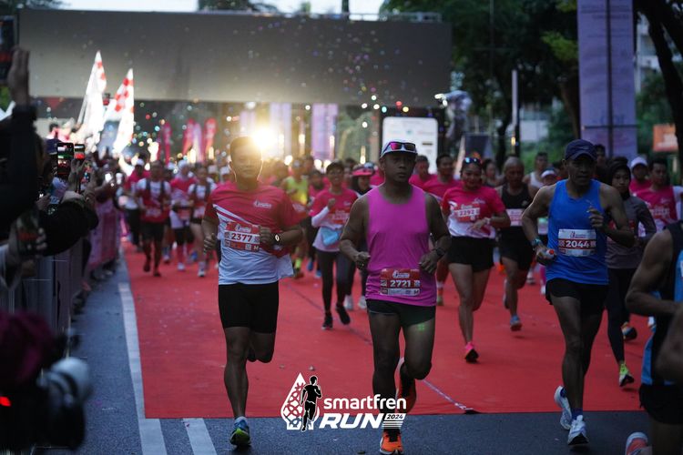Race photo from Smartfren Run 2024
