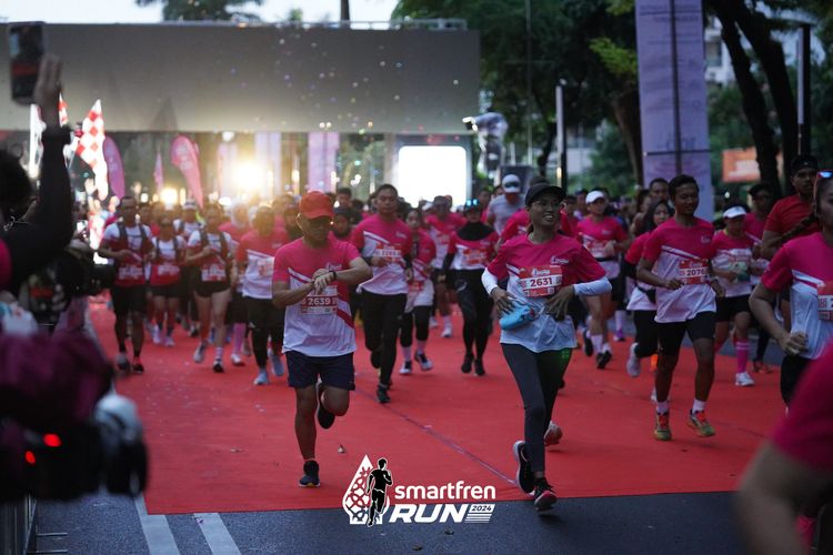 Race photo from Smartfren Run 2024