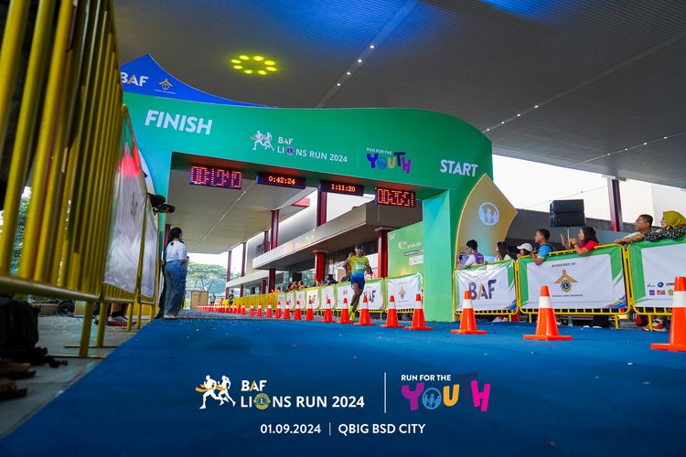 Race photo from BAF LIONS RUN 2024